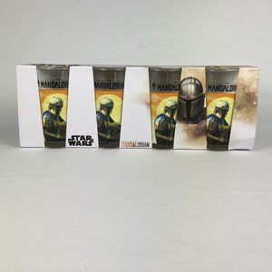 The Mandalorian 16oz Glass Tumblers, Disney, Star Wars, NIB! NEW!